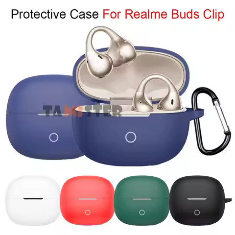 For Realme Buds Clip Case Cover Silicone Protective Sleeve For Realme Buds Clip Bluetooth Wireless E