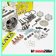ARATA WAVE125 S X CNC PORTING PRO 4 VALVE 21/24 RACING CYLINDER HEAD COMPLETE SET 21MM 24MM W125 SUP