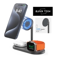 KUXIU X23 Pro 3 in 1 Magnetic Wireless Charging Phone Stand for iPhone Airpods Apple Watch