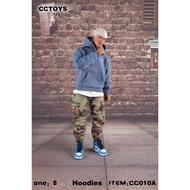 [Special Offer] Ready Stock CCTOYS 1/6 Men's Soldier CC010 Trendy Sports Top Hooded Sweatshirt Sport