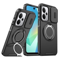 Realme 14 14T 5G Shockproof Casing Armor Slide Magnetic Casing For Realme 14 14T 5G Realme14 Realme1