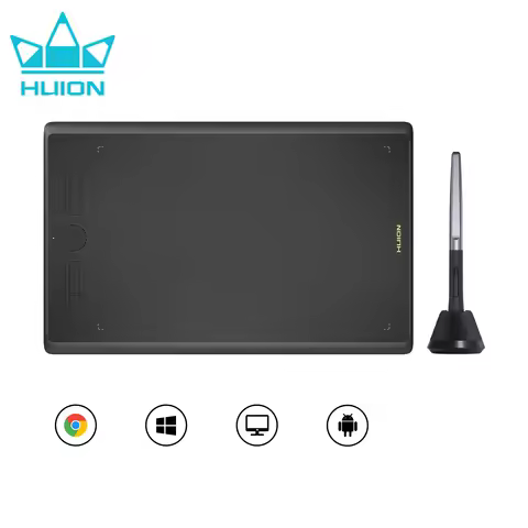 HUION Graphics Tablets H420X H580X H610X Portable Pen Tablets Digital Drawing Design Animation Artis