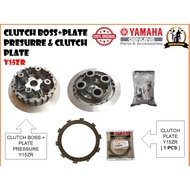 CLUTCH BOSS PRESSURE MANGKUK SET WITH CLUTCH PLATE PIRING KLAC 4 PCS STD FCC Y15 Y15ZR V1 V2 Y15Z [1