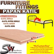 SW Hardware Plywood Timber Panel Wood Board Sheet Papan Plywood Kayu, Katil Single,Super single.Quee