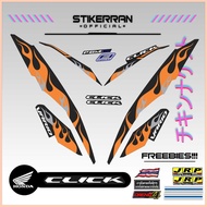 ❂ ◬ △ HONDA CLICK 125 V2 VARIO FIRE DECALS