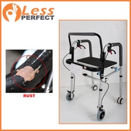 Less Perfect Slightly Damage#347 919 Adult Walker Rollator with Seat and Safety Brakes
