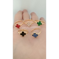 Clover Ring 1 Gram Light Gold