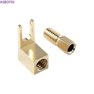 ASBOYSS Banana to Spade Adapte Metal Durable Spade Adapter Adapter Plugs Y Type Speaker Cable Connec