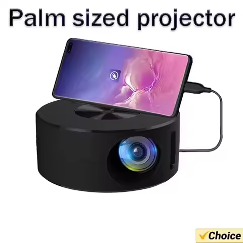 YT200 Home High-Definition Projector Miniature Portable Small Mobile Phone Projector Wireless LCD Mi