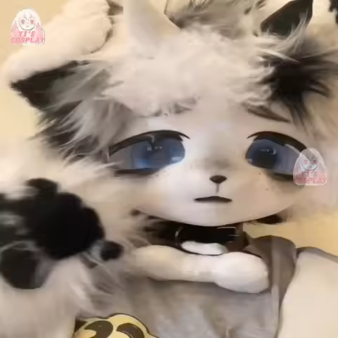 Customized Fursuit Head Yis cosplay Custom Furry Kemono head Kigurumi Head Cosplay Kemono Fursuit Ha