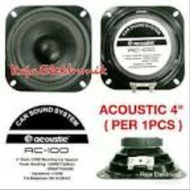 Speaker Woofer 4" in inch Acoustic AC-100 200 Watt Wofer speker wufer