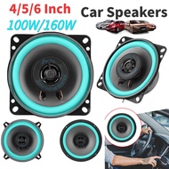 ♦4/5/6 Inch Car Speakers HiFi Coaxial Subwoofer 100W/160W Car Audio Music Stereos Full Range Fre ✤๑