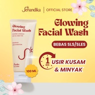 Senandika Glowing Facial Wash 100ml Glycerine Gentle Cleanser brightening BPOM skincare Facial soap
