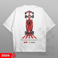 Cars and Clo - Oversized White - F1 Team Livery 2024 T-Shirt