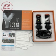 ถูกที่สุดY13 หลอดไฟหน้าLED ตัวใหม่ที่สุด สว่างมากๆเเละแสงกว้างมาก ขั้ว H4 รับประกัน 1 ปี ทั้งY13เเละ