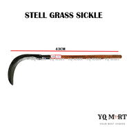 Steel Grass Sickle/Pisau Tebas Sabit Pemegang Besi/Kayu Sabit