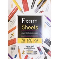 Test Pad / Exam Sheet A4 70gsm 480Sheets