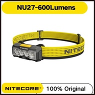 Nitecore NU27 600Lumens Ultra Lightweight Multiple Color Temperatures Rechargeable Outdoor Headlamp 