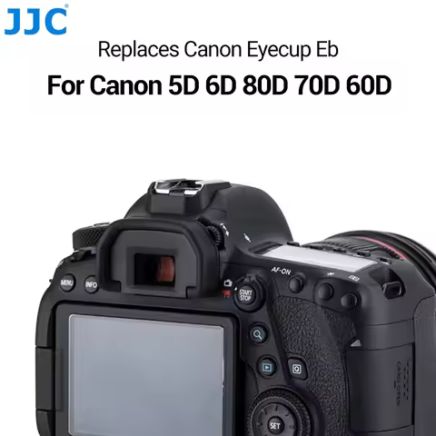 JJC Camera Viewfinder Eyepiece Eyeshade For Canon EOS 90D 6D Mark II 80D 70D 60D 50D 5D Mark II D60 