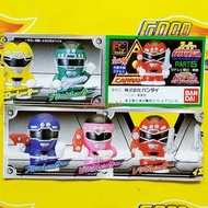 全新未開封 BANDAI スーパー 戦隊倶楽部 PART 5 CARRAN 激走戰隊 激走戦隊 指頭公仔 扭蛋 全5種