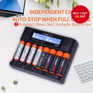 New Powerkan Cn8 Battery Charger: 500ma, 8 Slots, Usb-c Input, Lcd for 12v Ni-mh/ni-cd Batteries Pen