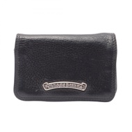 【二手】Chrome Hearts 卡包 2 SCROLL LABEL 皮革卡包 2 SCROLL LABEL 男士二手 B