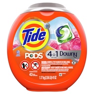 PODS with Downy, Liquid Laundry Detergent Pacs, April Fresh, 43 count Tide PODS with Downy, Liquid L