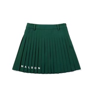 Genuine South Korea Malbon Golf Women Dress Skirt Summer Golf Women Solid Color Pleated Skirt 2025 K