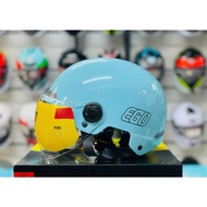 EGO E21 1/2 Helmet - Half Head Helmet with Free Size Adjustable Goggles - Genuine