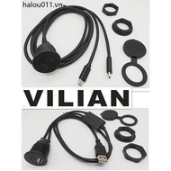 USB Dual Port to Male HDMI Waterproof Connector