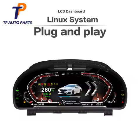 For BMW 5 Series F10 F11 F18 Digital Virtual Cockpit Instrument Gauge Cluster Speedometer 12.3'' LCD