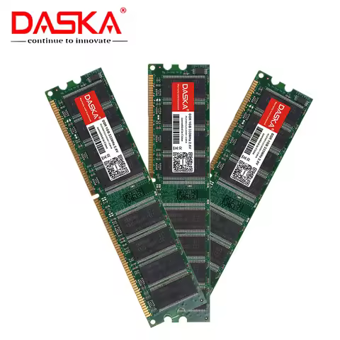 DASKA DDR 1GB 400MHZ 2700 3200u Desktop PC Memory Memoria Module Computer DDR1 USED RAM