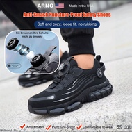 【Elevate and Protect】Knob Anti-Smash Puncture-Proof Safety Shoes Lightweight Breathable Cushion Dura