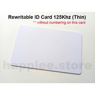 Rewritable ID Card 125Khz (Thin)