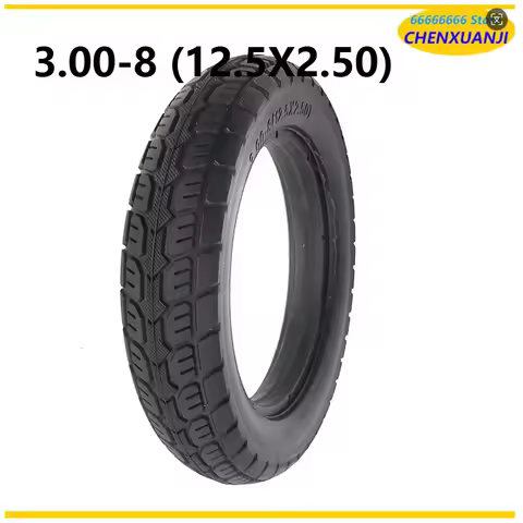 3.00-8 Tire 12.5x2.50 Solid Tyre for Mini Motorcycle Electric Vehicles Compatible with 12 1/2X2 1/4 