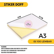 A3 Matte Sticker Paper, 100 sheets A3 Sticker Paper/ A3 Matte Sticker Paper/