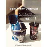 泰国SF戏院 Black Widow Bucket Set 爆米花桶+水杯