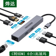 Hot Sale TYPE-C to HDMI 4K60Hz Docking Station RJ45HUB