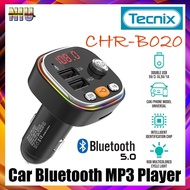 TECNIX CHR-B020 Car Stereo Receiver Bluetooth 5.0 FM Transmitter Mp3 Player Dual USB Charger