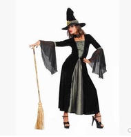 cos Halloween make - up dress - movie theme witch suit long witch dress long witch