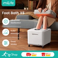 MiLife Foot Bath X6 3D Roller Massage UV Sterilization Fast Graphene Heating Foot Massage Machine Fo