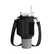 STANLEY冒險系列吸管隨手杯1.18L肩背帶/ 消光黑