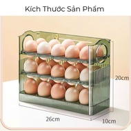 3-tier egg tray, tray holds 30 eggs, tray can flip automatically when the egg runs out