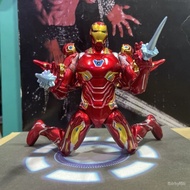 Iron Man Garage Kit Doll Revenge Alliance Spider-Man Hulk Anti-Hulk Alloy Electroplating Toy Model Ornaments2024 FKBF