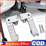 1Pair Aluminum Alloy Ebike Pedal Set Foot Rest Foldable Footrest Pedal Replacement For Ebike