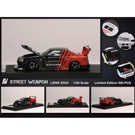 SW 1:64 lbwk er34 GTR xe diorama Advan có thể mở Mô Hình HợP Kim Bộ sưu tập carros thu nhỏ đồ chơi v