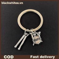 BWHTE Drum Pop Music Lovers Ro Bapa Pendant Band Kit Drum Keychain Bapa Keychain .