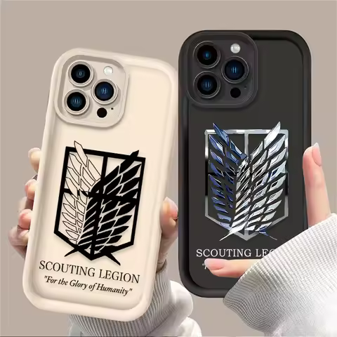 Hot Anime Attack on Titan Silicone Phone Case for IPhone 17 Air 16 16E 15 14 13 12 11 Pro Max X XS X