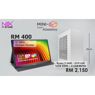 MINI ITX INTEL RYZEN 5 2600 5500 GTX 1650 RX5700 BAJET GAMING STREAMING EDITING COMPUTER DESKTOP PC 