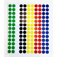 LILOMILO Sticker dot label t&j color 13mm retail 1.3cm circle sticker/